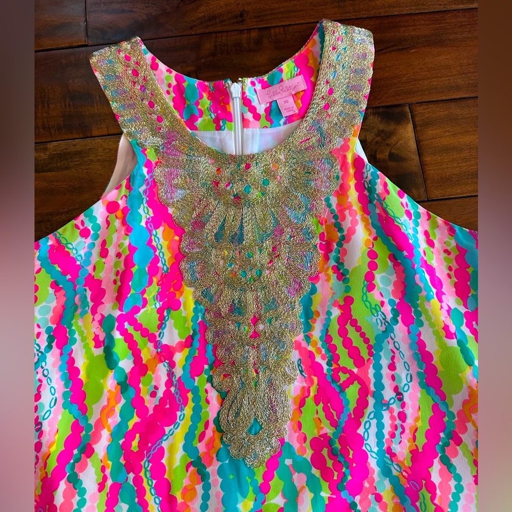 Lilly Pulitzer Cadence Silk Swing Dress size XS NWOT - Picture 3 of 4